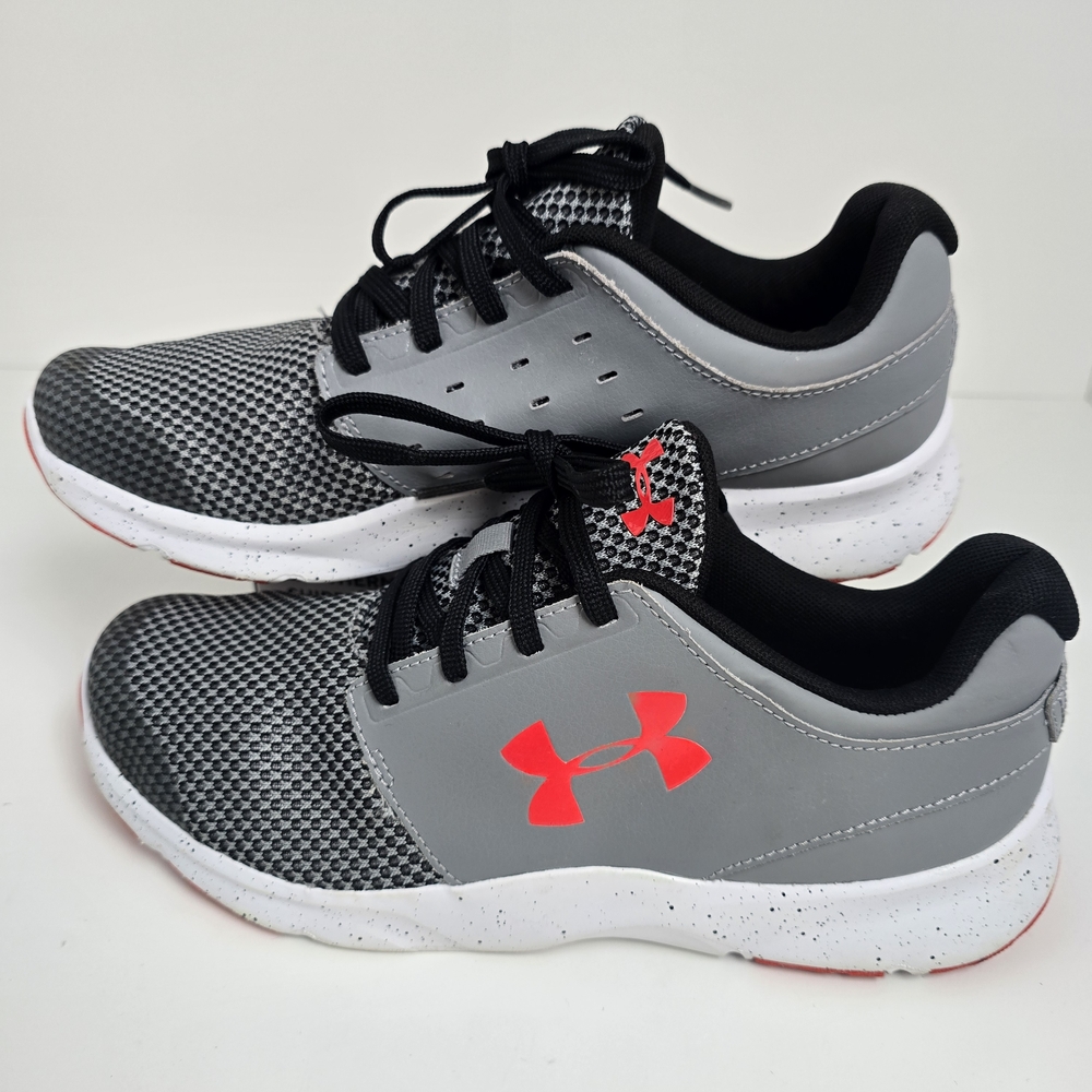 Under Armour Surge 3 Kids' Gray and Red Sneakers